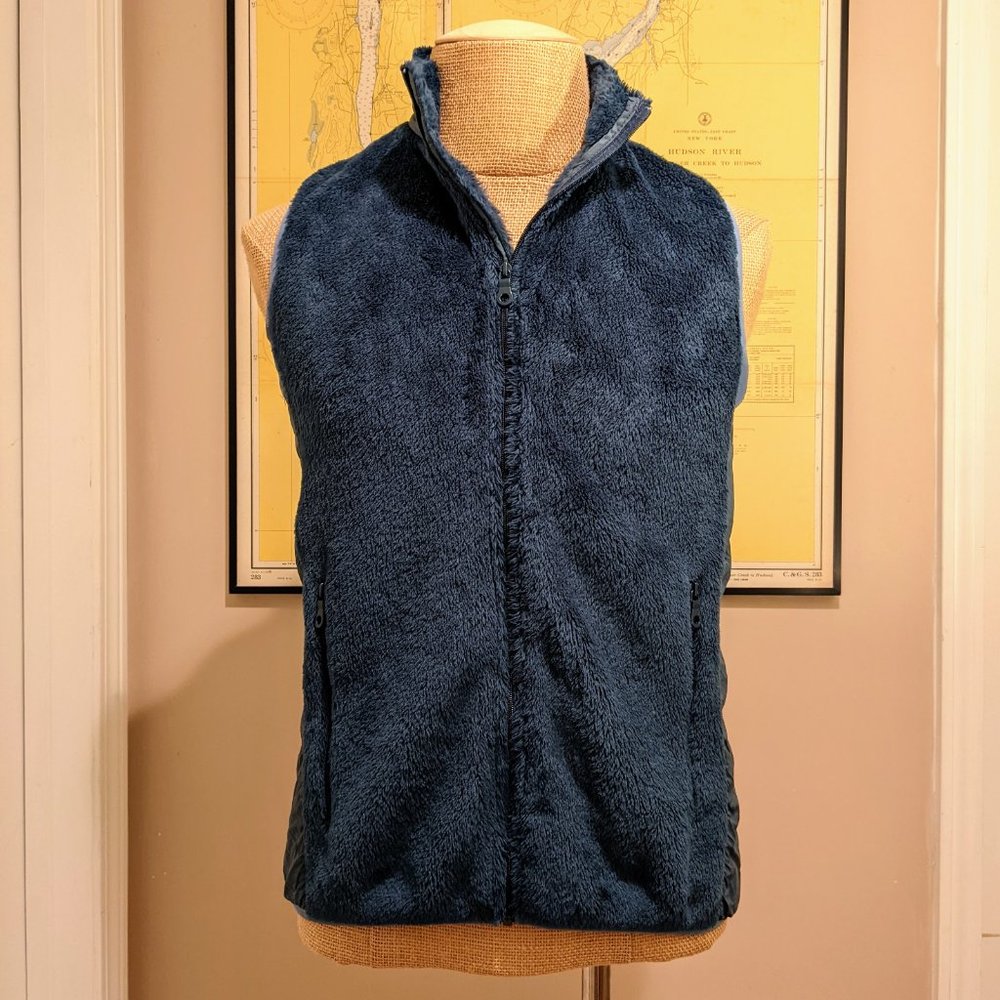 NORSE PROJECTS | "Poul Thermal" Shearling Polartec Vest | Teal | Small